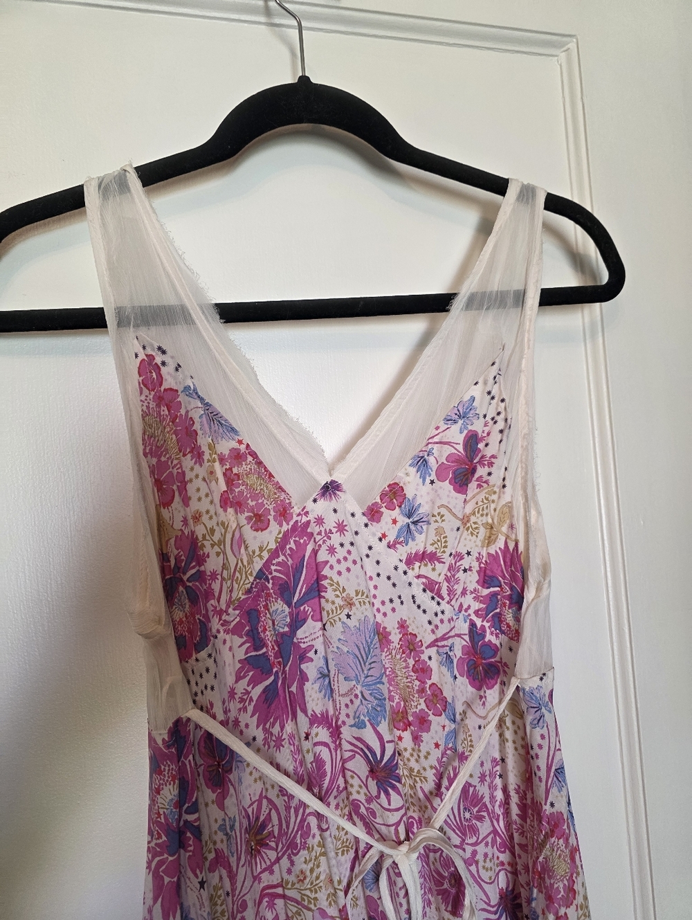 Free People Longwood Printed Slip Dress Floral Midi Medium NWOT - Picture 6 of 12